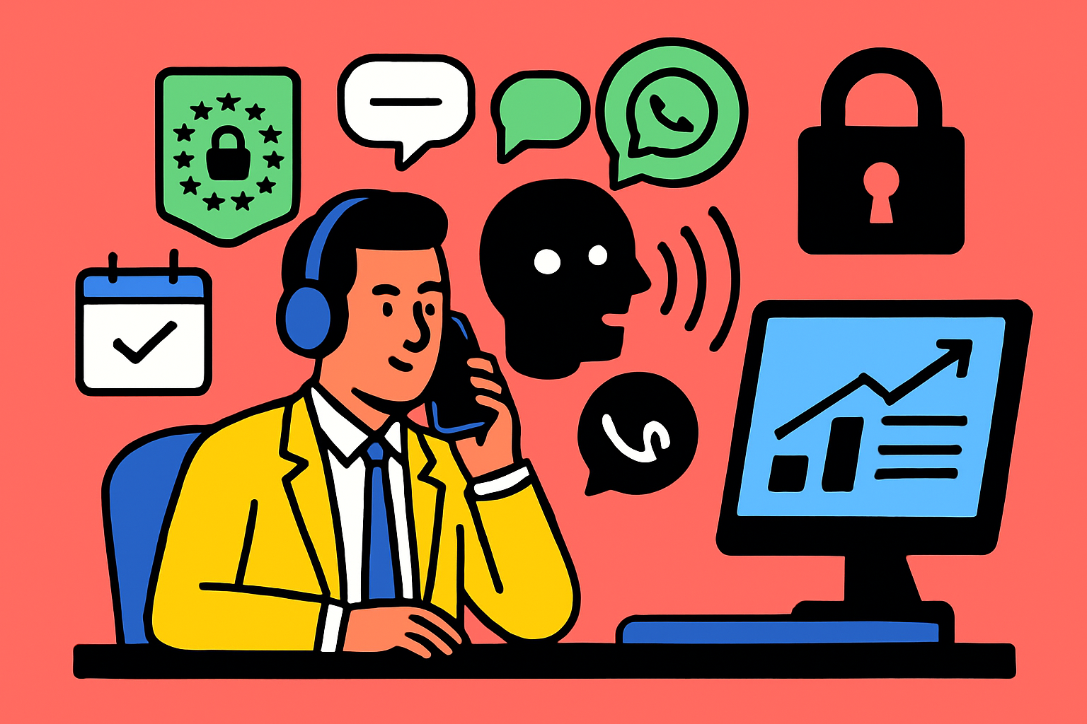Voice AI e privacy: come chiamare e registrare in regola in Italia