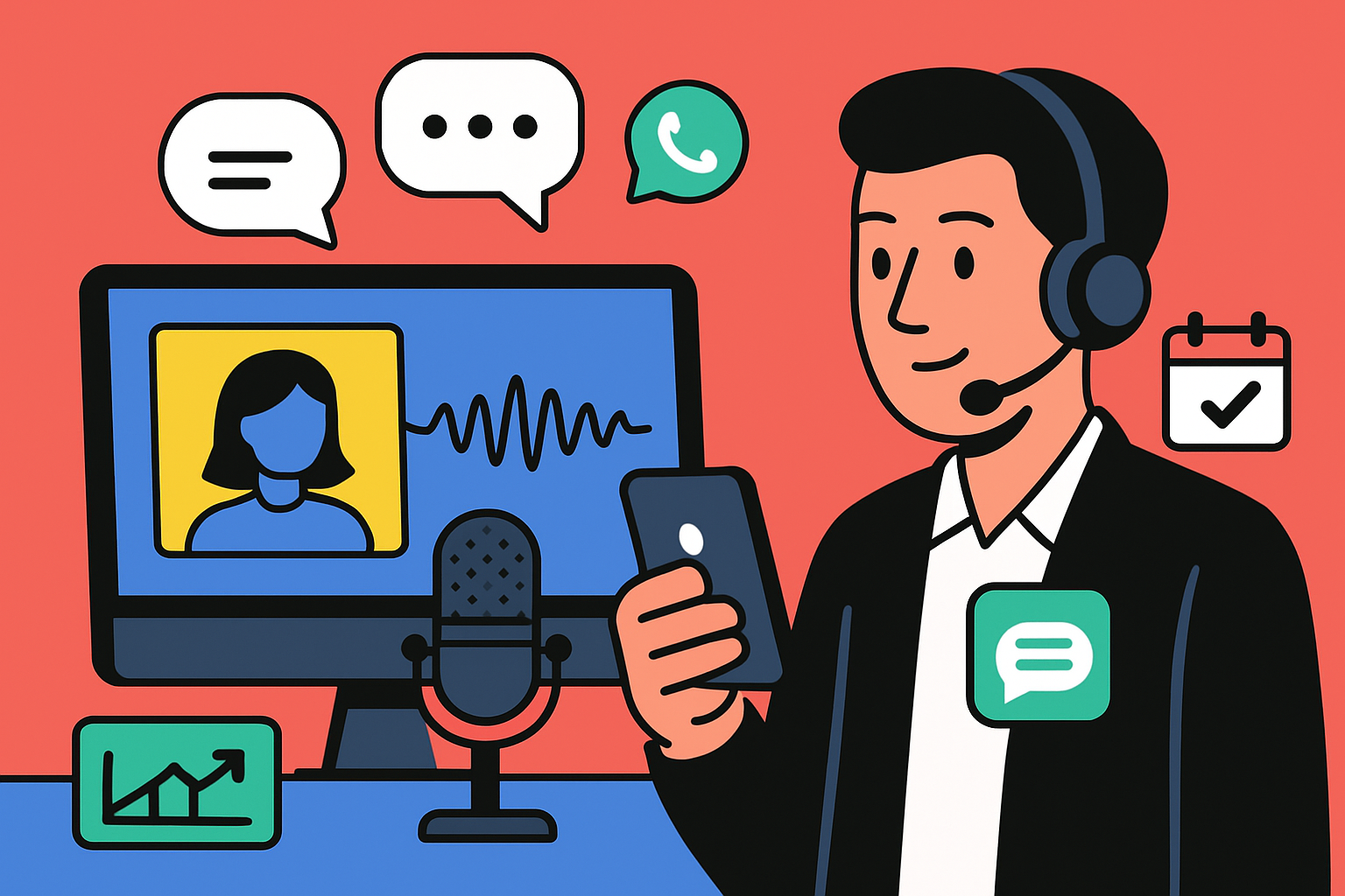 Come creare un agente vocale AI personalizzato sul tuo copione aziendale