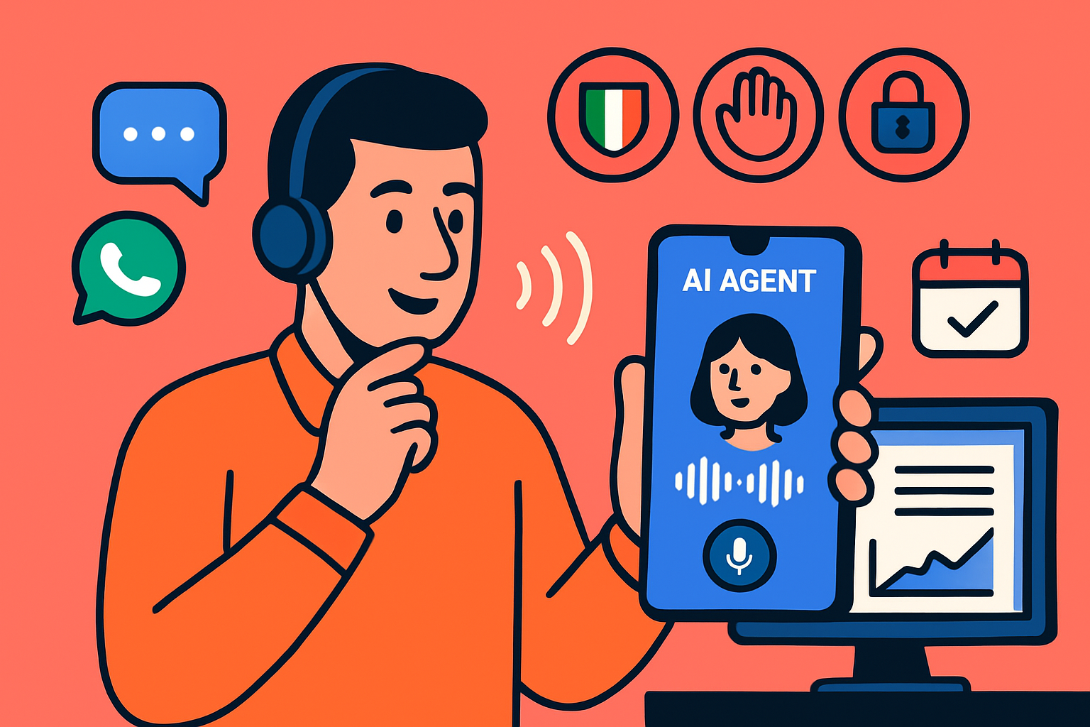 Voice AI e privacy nel 2026: chiamate automatiche e registrazione in regola