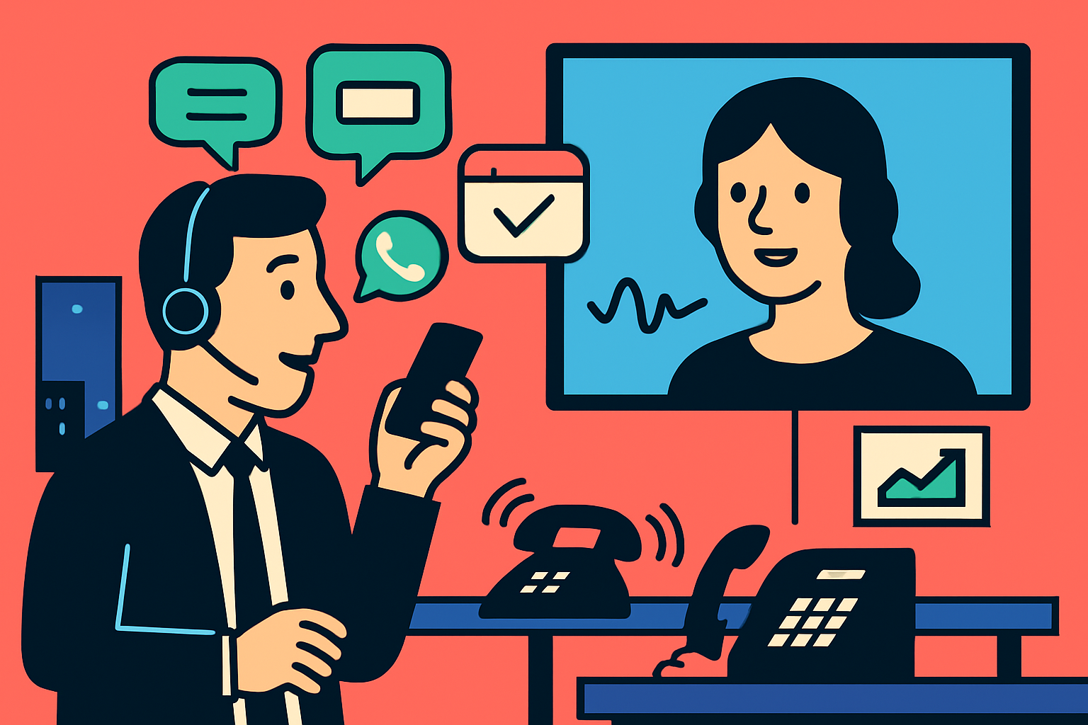 Voice AI receptionist: rispondere a ogni chiamata 24/7 con voce naturale